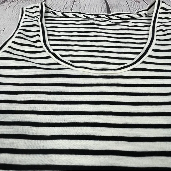 MADEWELL black & white striped cotton tank top, size S - Picture 4 of 12